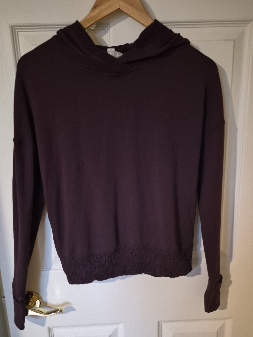 Lululemon Lead The Pack Hoodie — Plum Burgundy / Black Cherry, Size 4